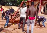 KrudPlug Mobile - Child killer gets dragged out a police station and lynched by locals in Guinea 